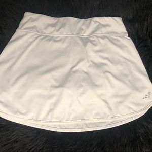 White tennis skirt